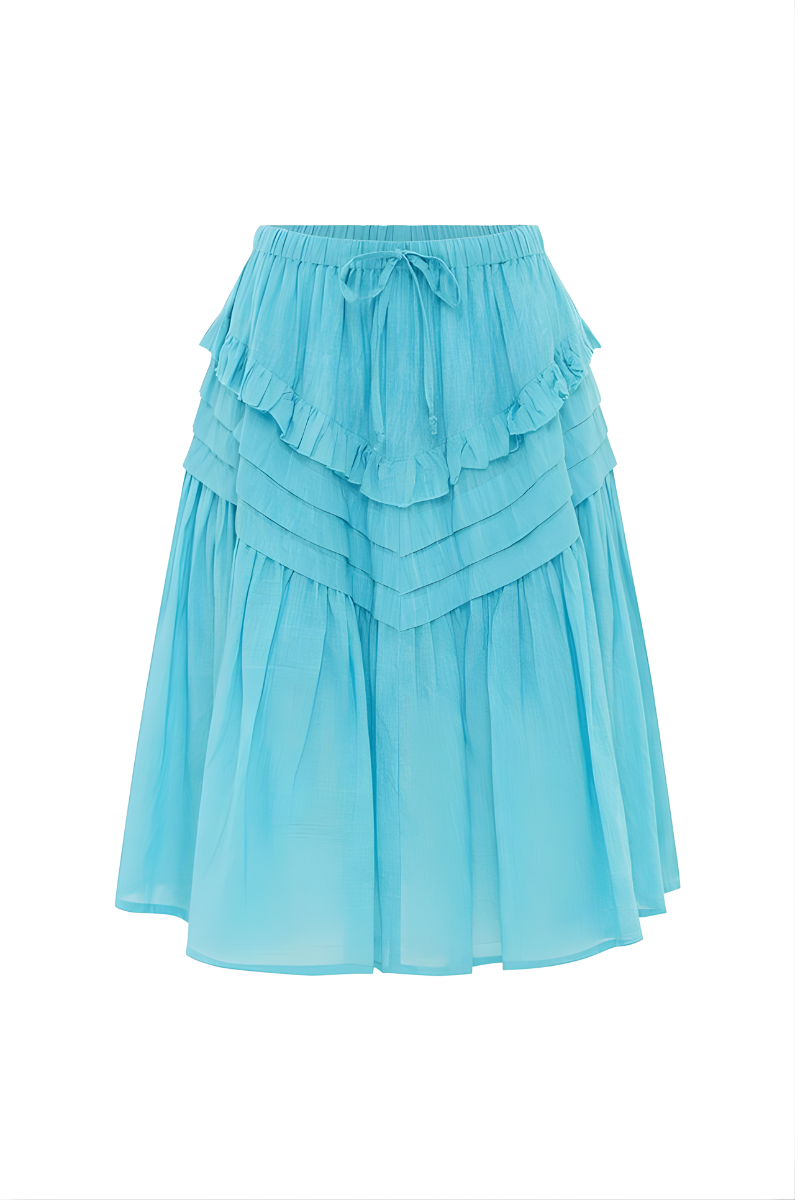 Scandi & Co. Zahara Skirt | Blue Curacao
