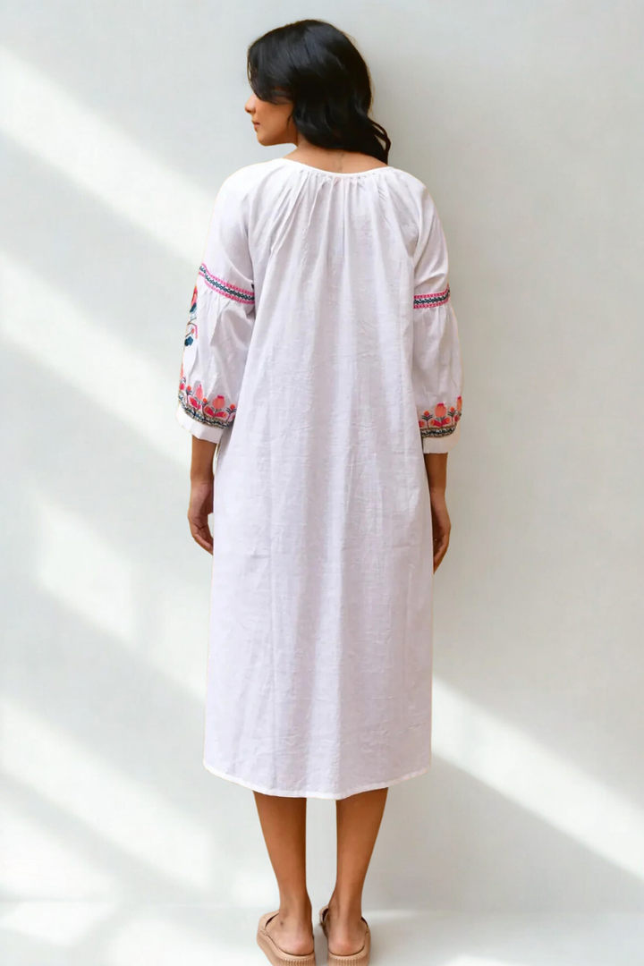 Azure & Indigo Hummingbird Kaftan