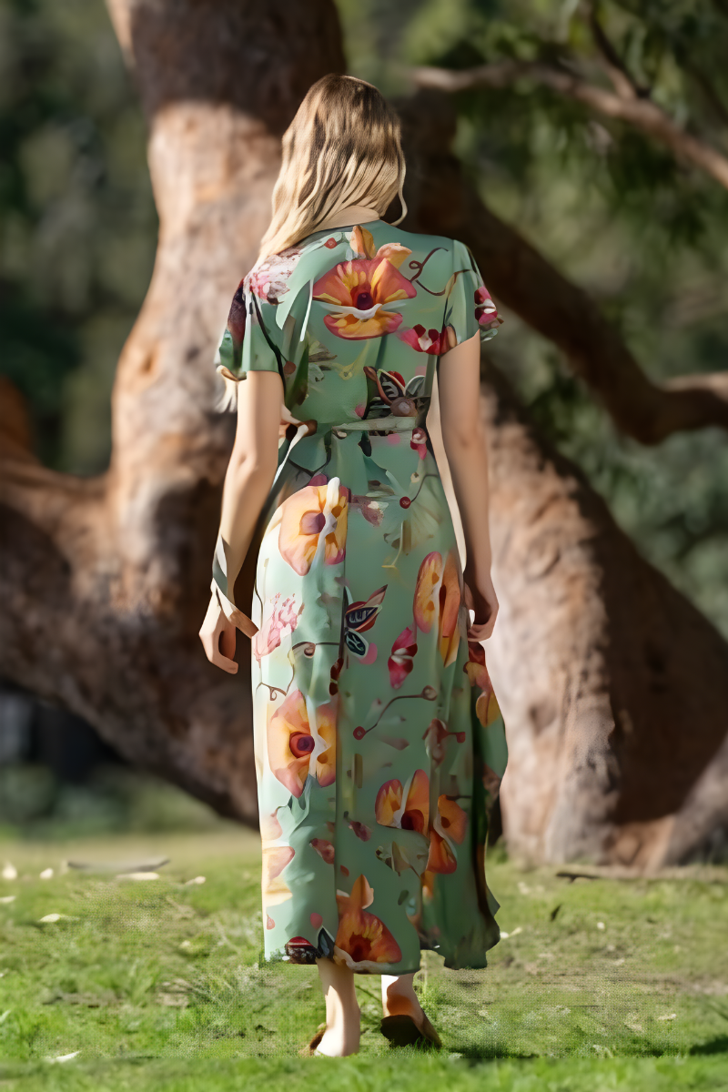 Cienna Posey Wrap Dress