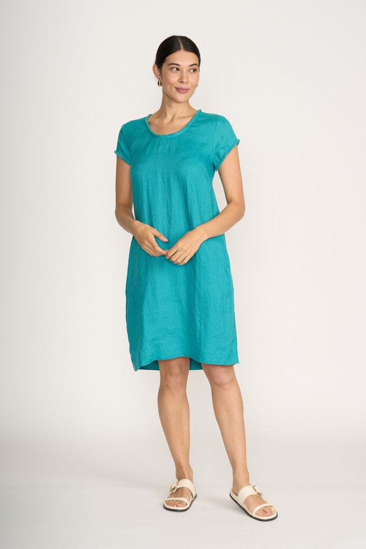 Foil Festival Dress | Aquatic