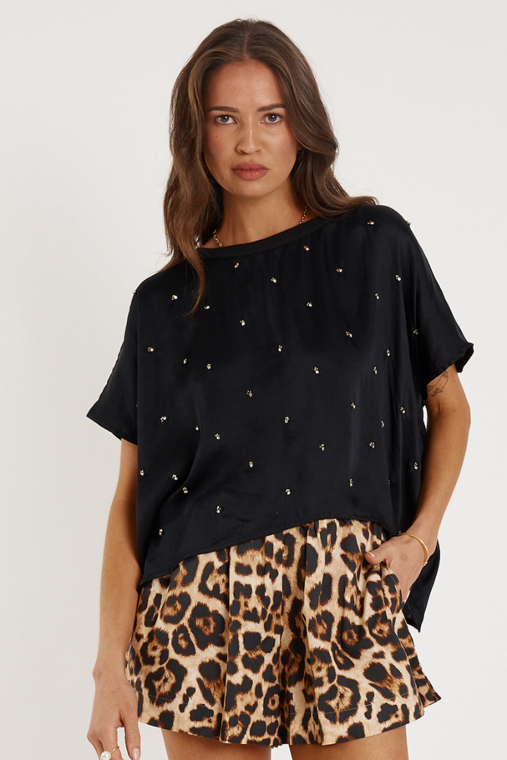 Rubyyaya Bienvenue Tshirt | Black