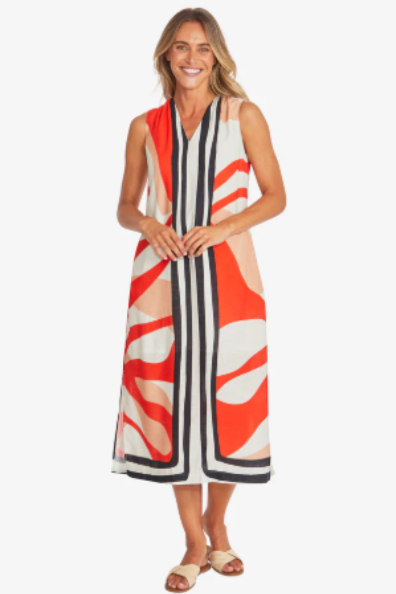 Pingpong Linear Maxi Dress | Linear