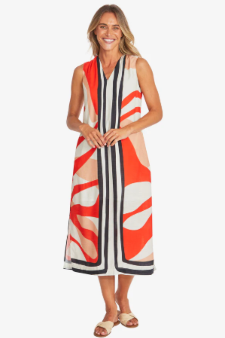 Pingpong Linear Maxi Dress | Linear