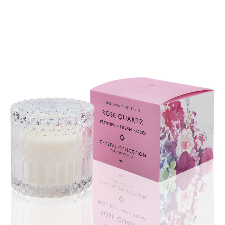 Mrs Darcy Candle Large |  Rose Quartz
