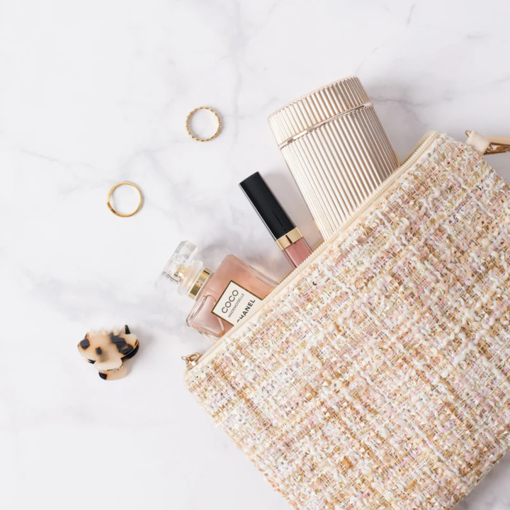 Lucia Gray Stylish Pill Box  |  Black - Wild Berry - Champagne Gold