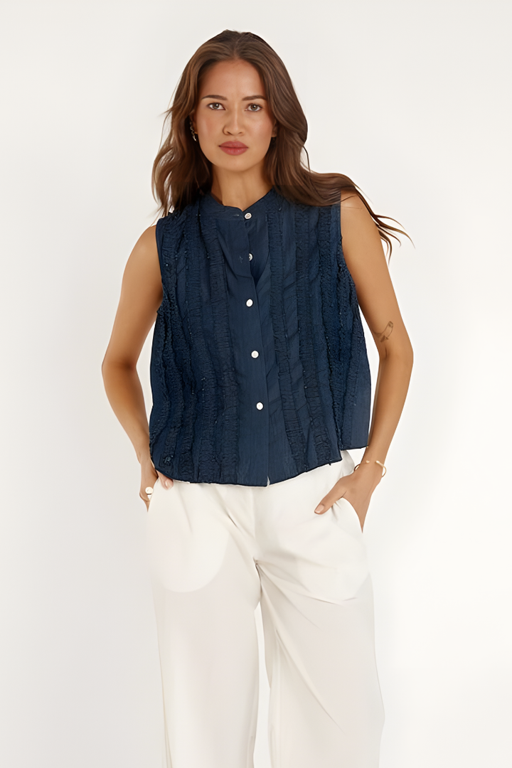 Rubyyaya  Camargue Top | Denim