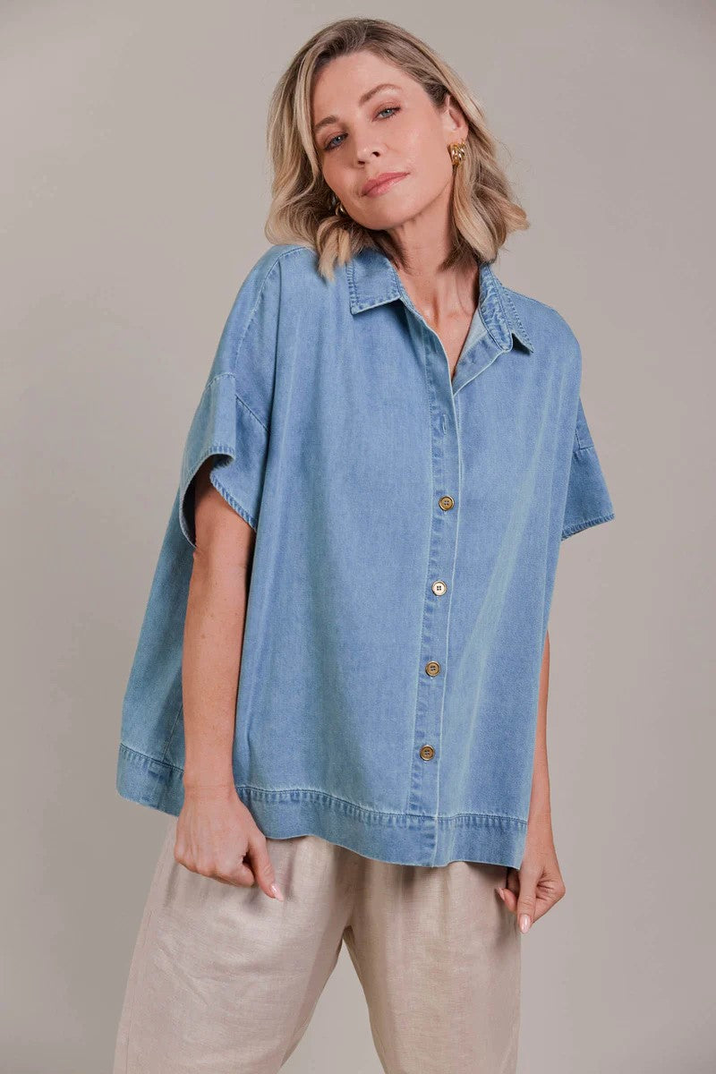 Eb & Ive Pepi Denim Shirt | Denim