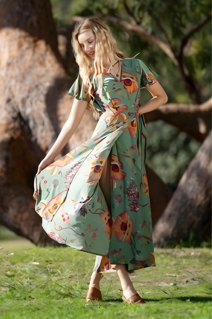 Cienna Posey Wrap Dress