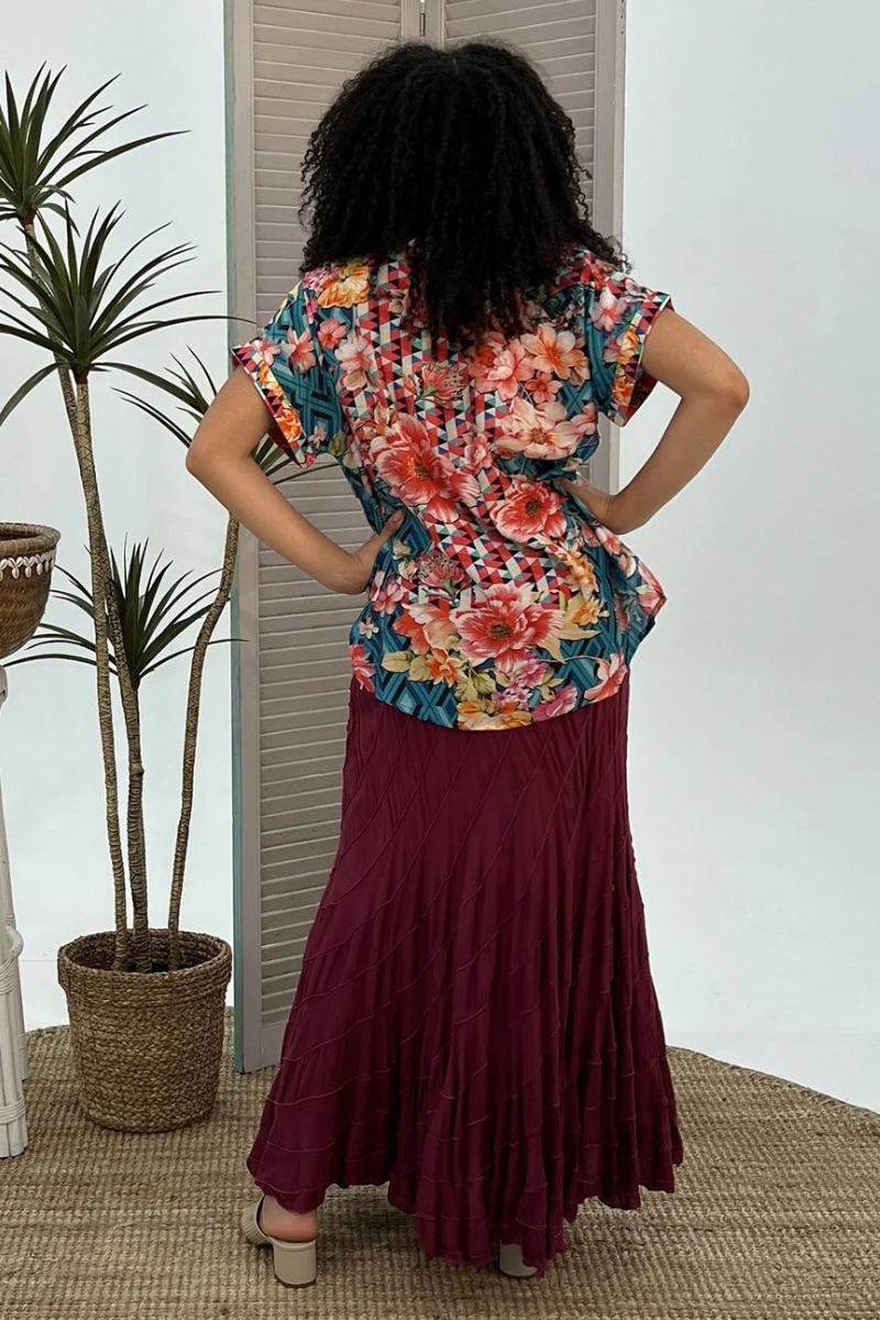 Cienna Floral Diamond Top