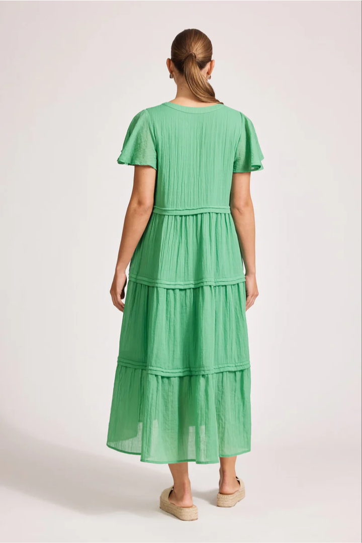 Eb & Ive Orsula Tiered Maxi Dress | Jade