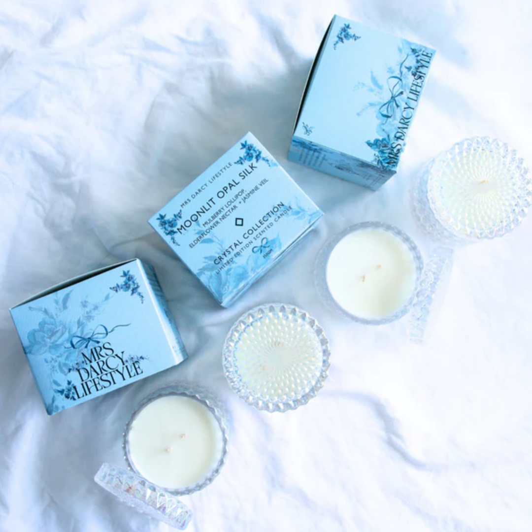 Mrs Darcy Candle Large |  Moonlit  Opal  Silk