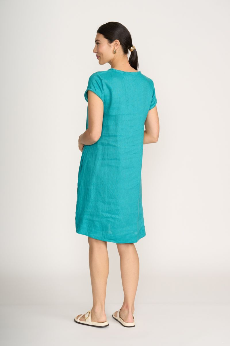 Foil Festival Dress | Aquatic