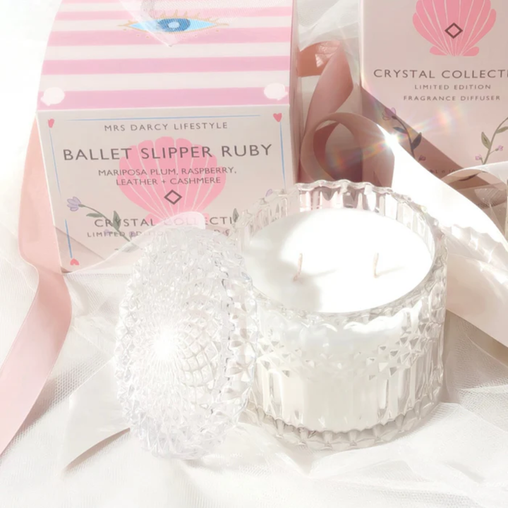 Mrs Darcy Candle Large  | Ballet Slipper Ruby