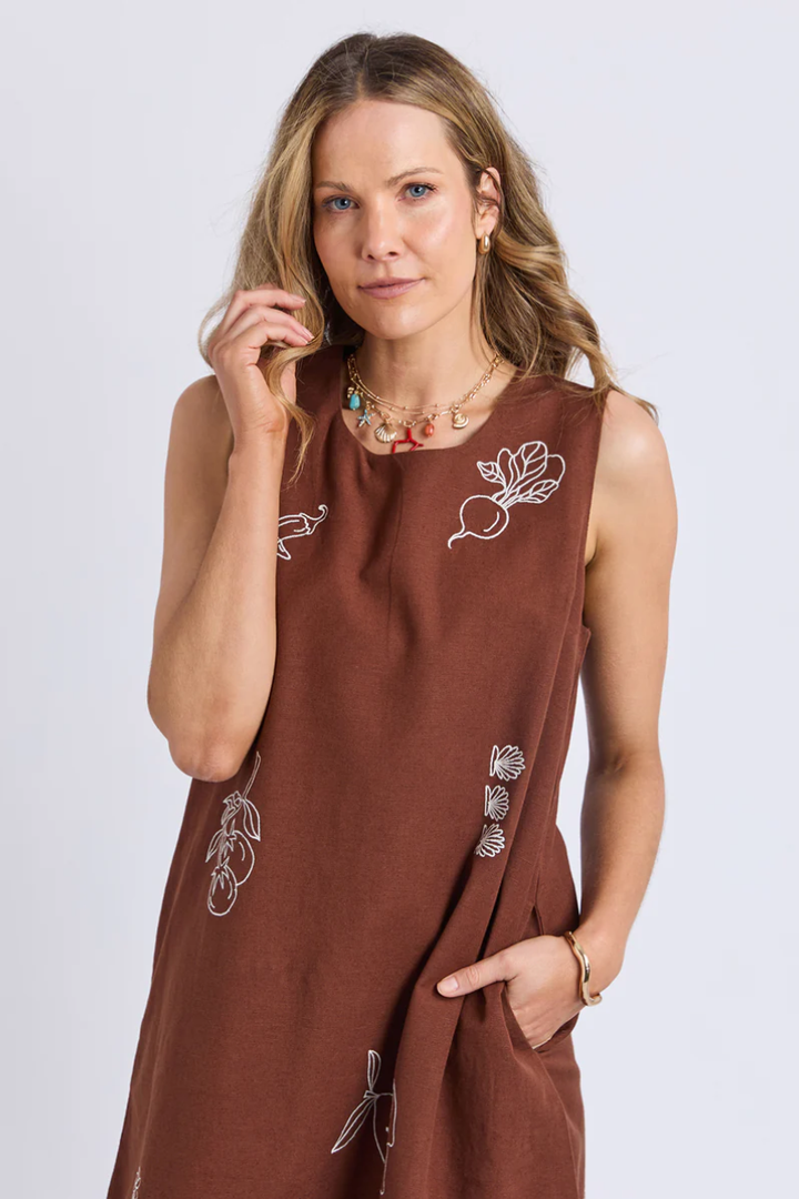Foxwood Paradise Dress | Chocolate
