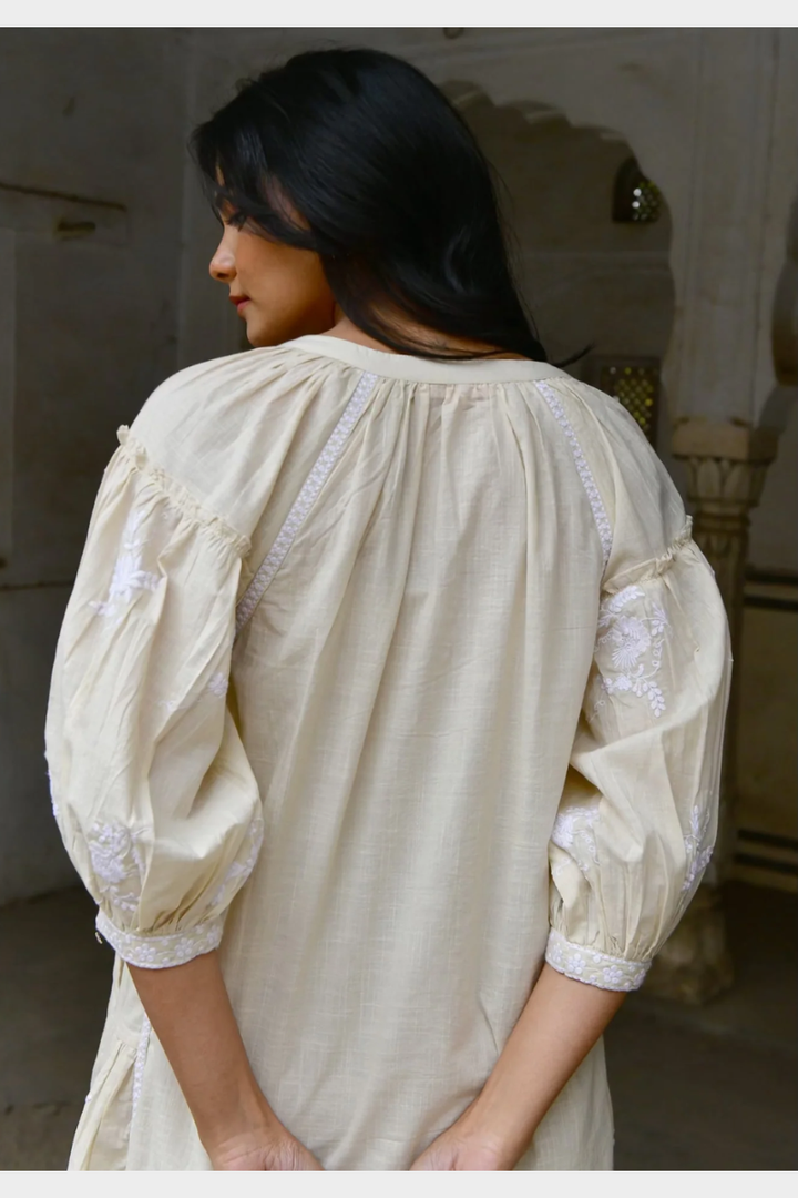 Côte d'Azur Shift Dress | Oat