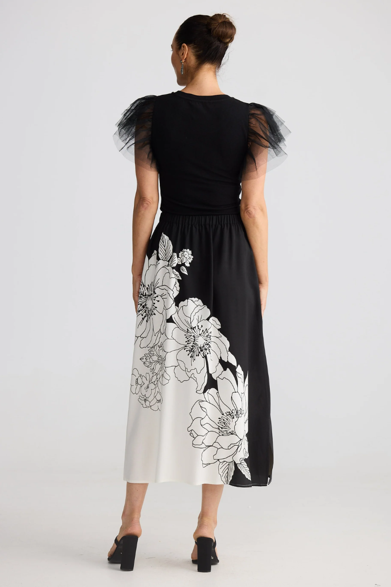 Brave & True Angelique Skirt | Noir Bloom