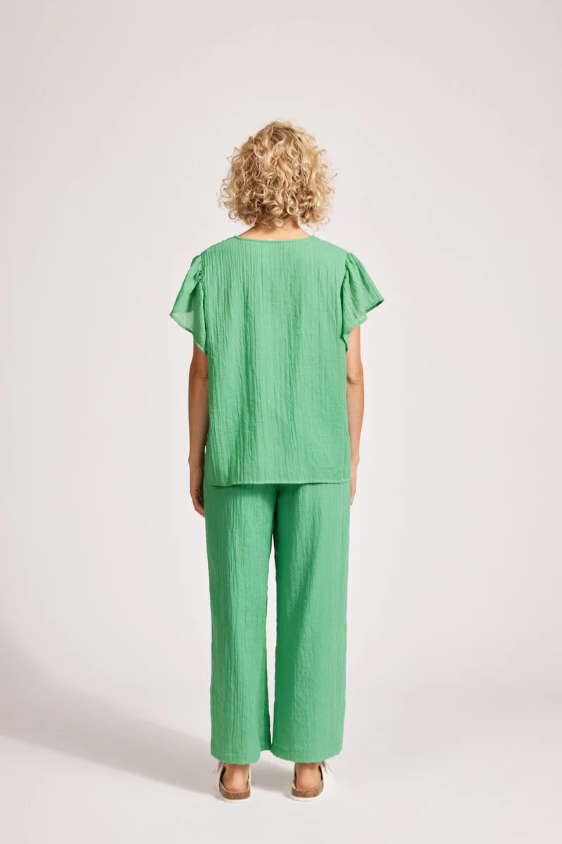 Eb & Ive Orsula Button Top | Jade