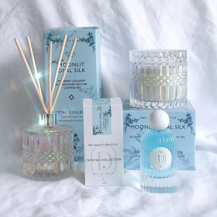 Mrs Darcy Candle Large |  Moonlit  Opal  Silk