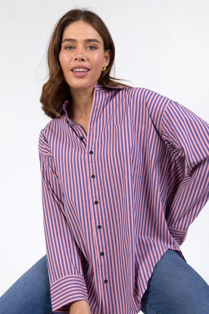 Elm Lila Stripe Shirt | Blue & Pink