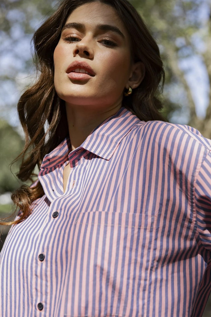 Elm Lila Stripe Shirt | Blue & Pink