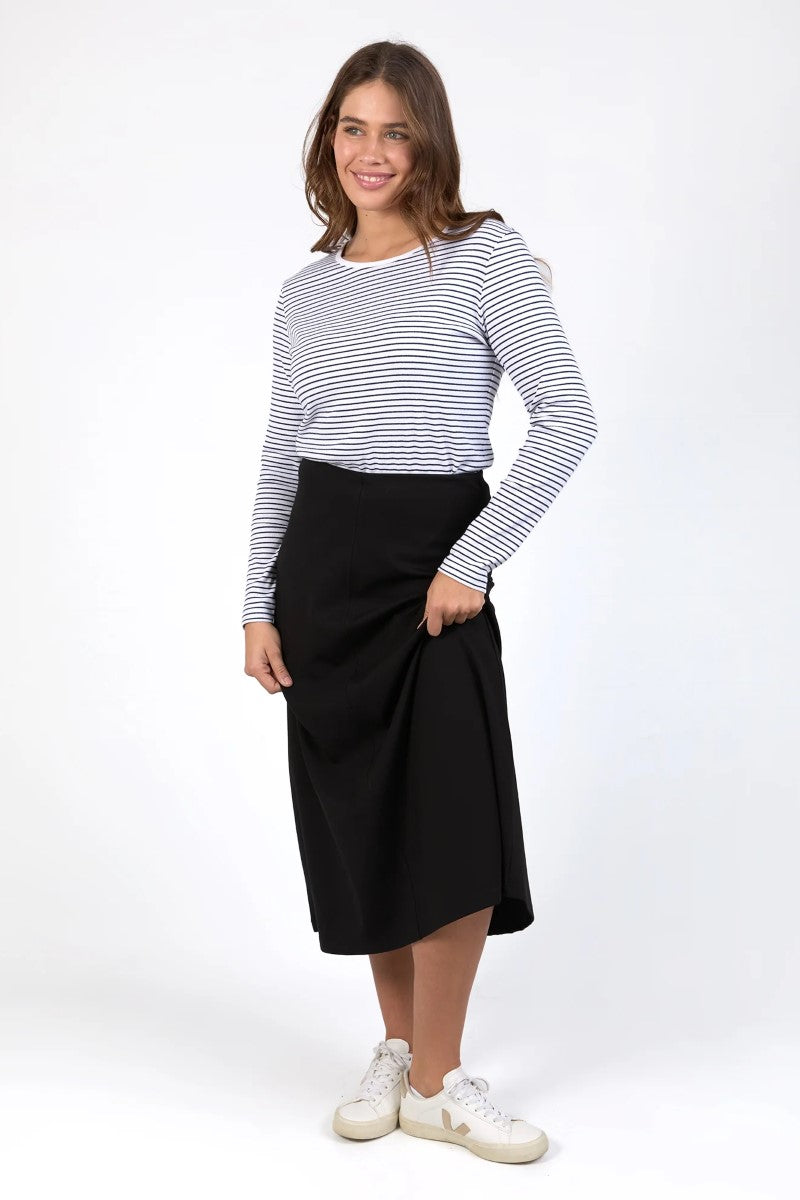 Elm Penny Ponte Skirt | Black