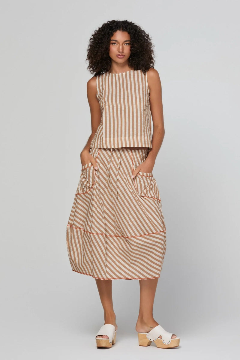 BOOM SHANKAR Guru Skirt | Sandy Stripe