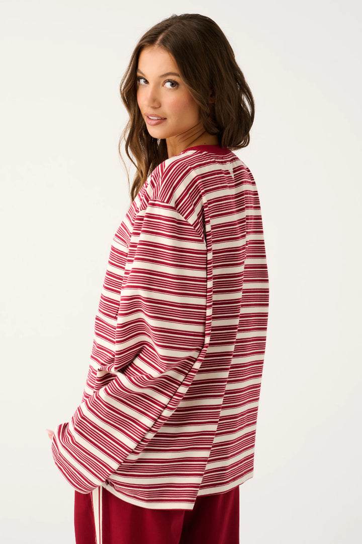 Harley Long Sleeve | Mulberry Stripe