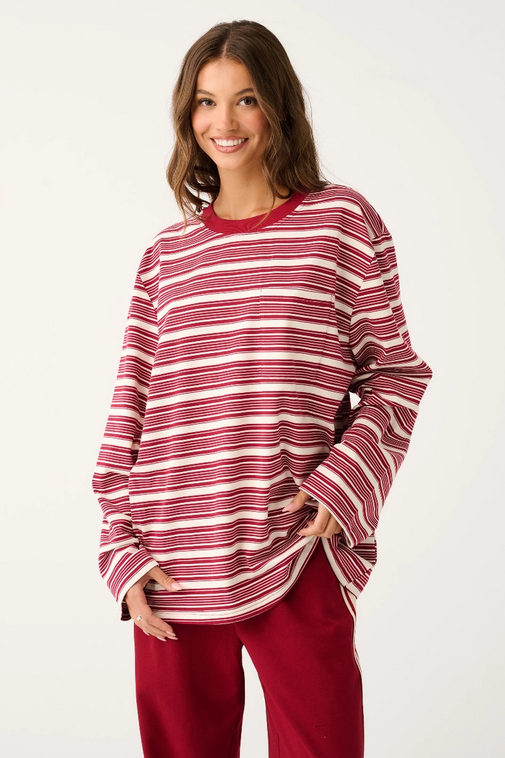 Harley Long Sleeve | Mulberry Stripe