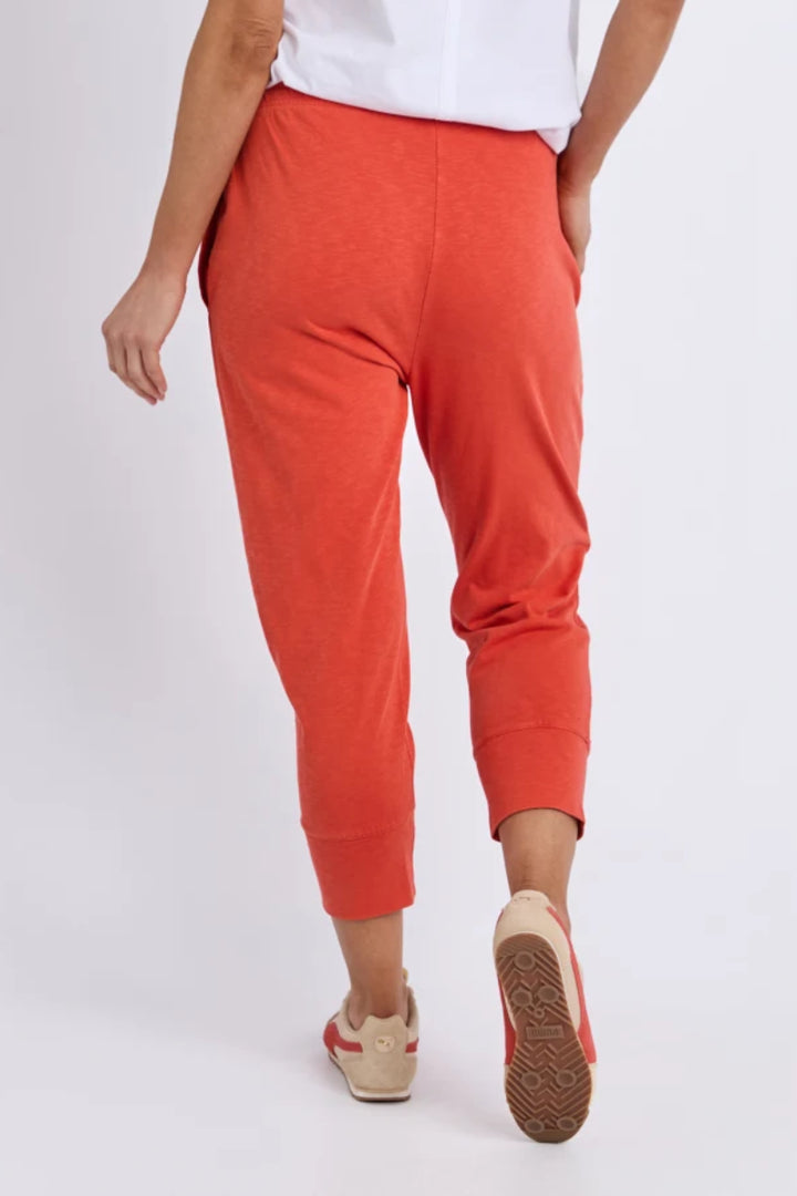 woman wearing Elm Brunch Pant in Burnt Orange