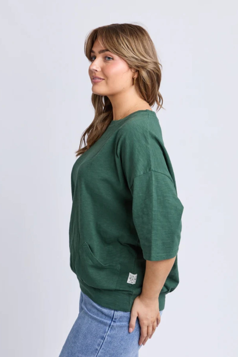 Elm Mazie Sweat in Winter Green
