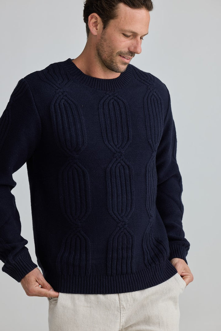 Fossick Oxford Knit | Navy