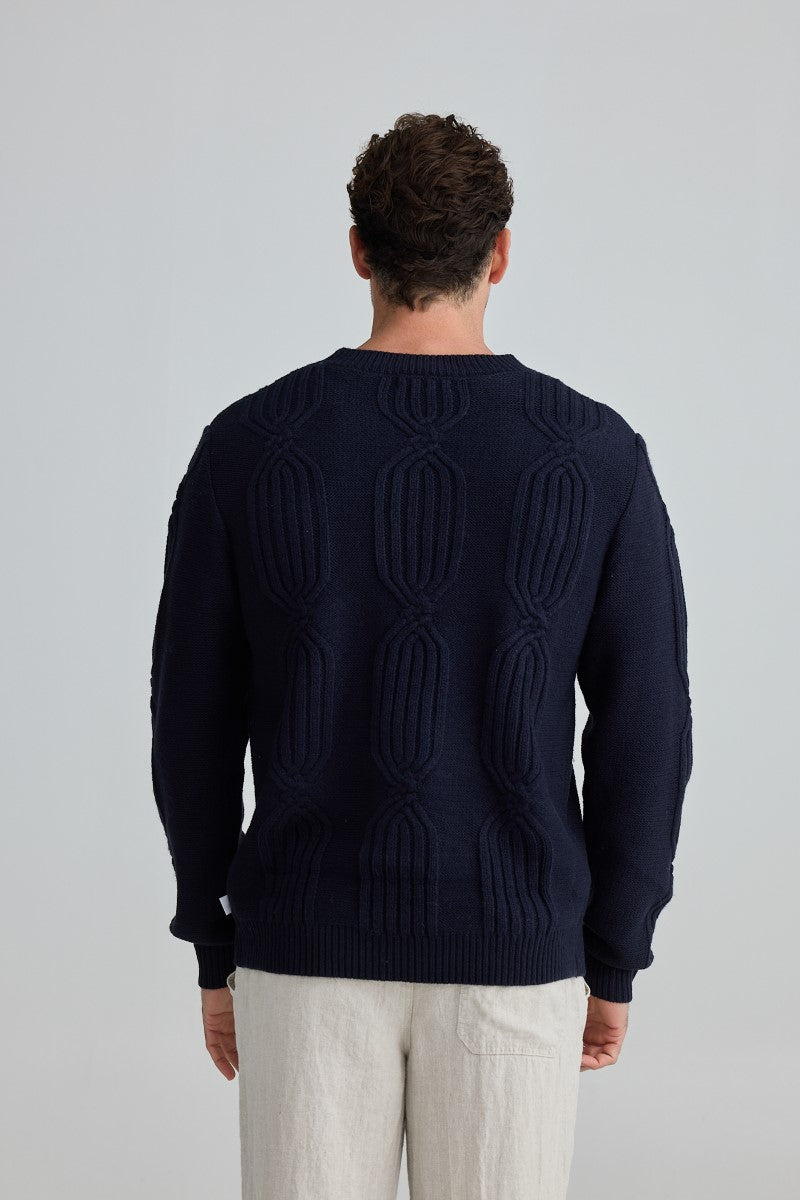 Fossick Oxford Knit | Navy