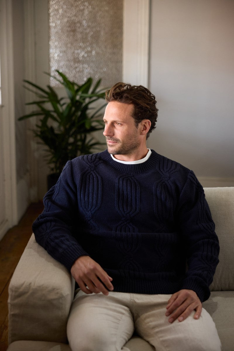 Fossick Oxford Knit | Navy