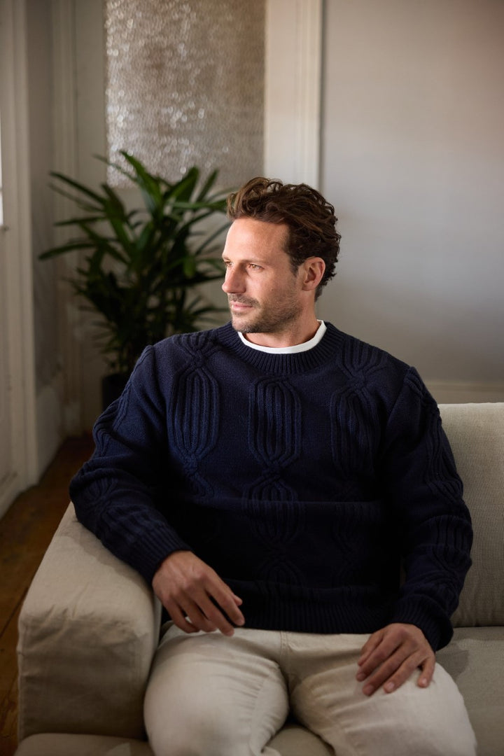 Fossick Oxford Knit | Navy