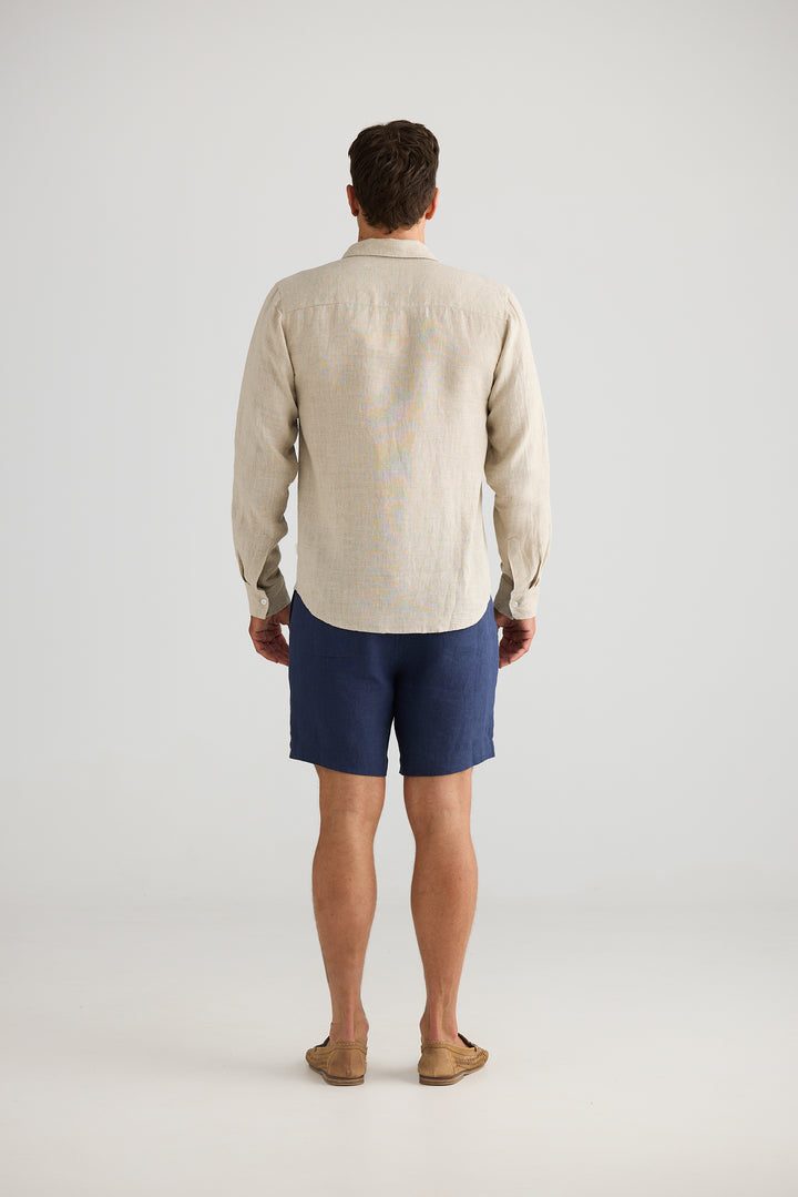 Fossick Oxford Shirt  |  Natural Linen
