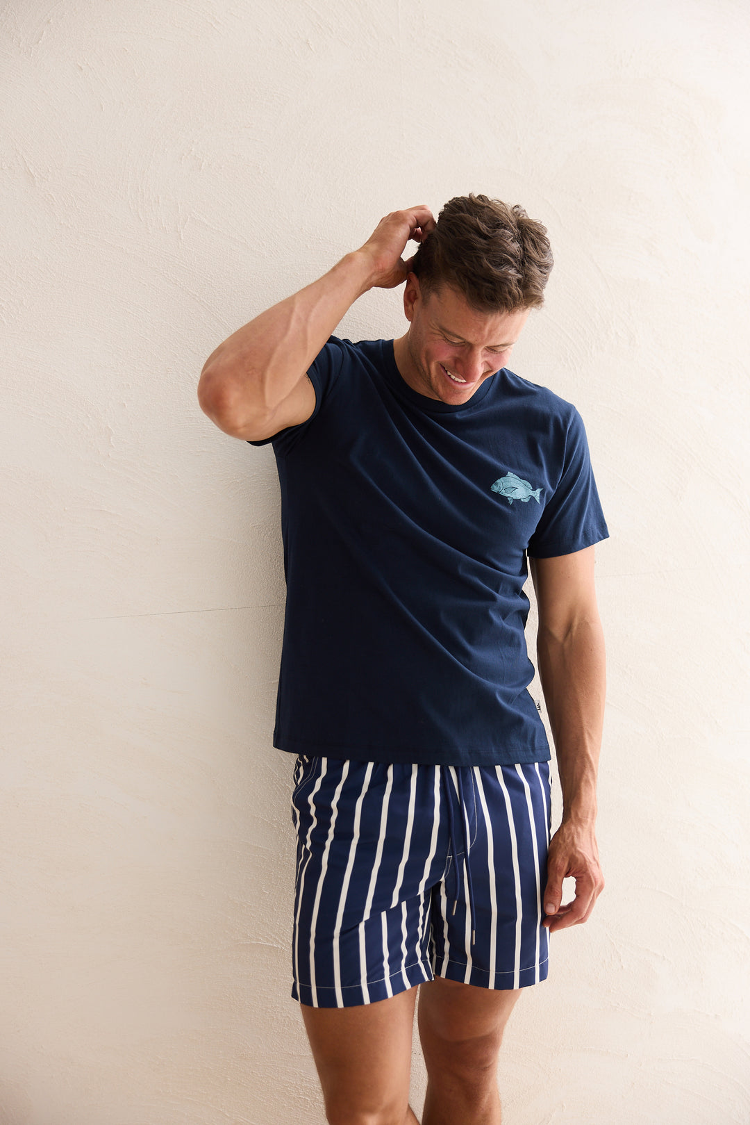 Fossick  Catch You Later Tee |  Navy