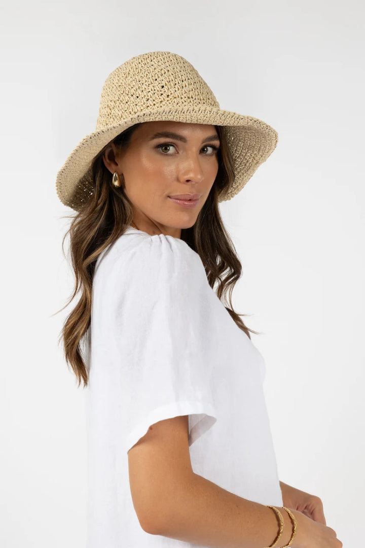 HUMIDITY LIFESTYLE Seaside Bucket Hat | Natural