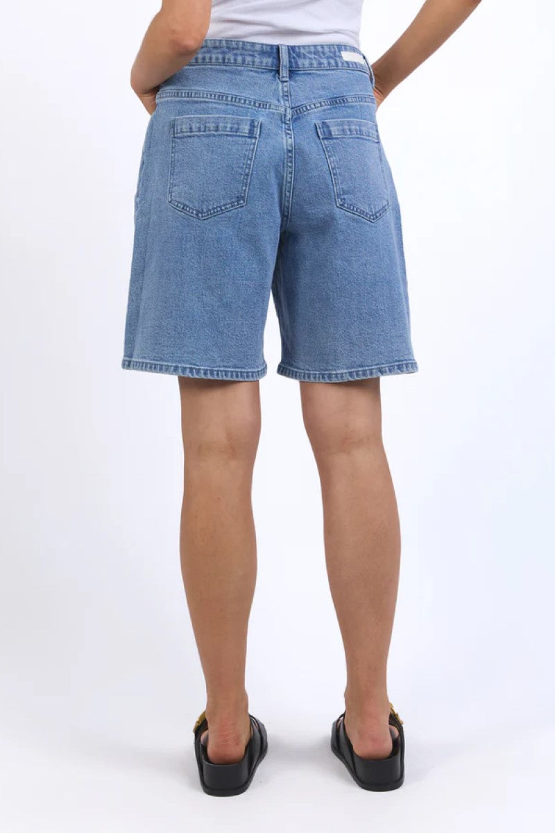 Back view of the Harley Short in Light, highlighting its streamlined fit and subtle detailing