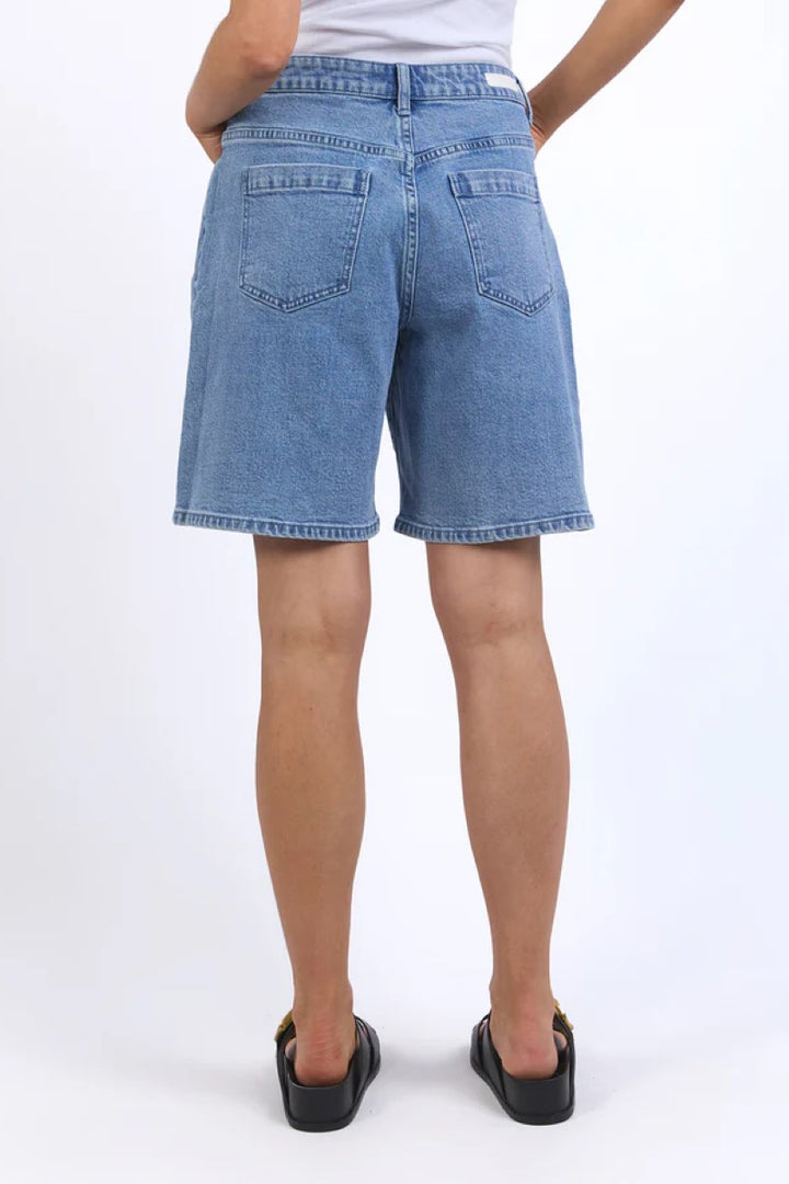 Back view of the Harley Short in Light, highlighting its streamlined fit and subtle detailing