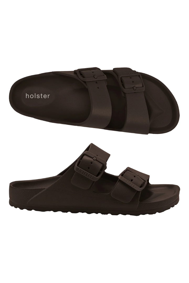 Brown sandals with &