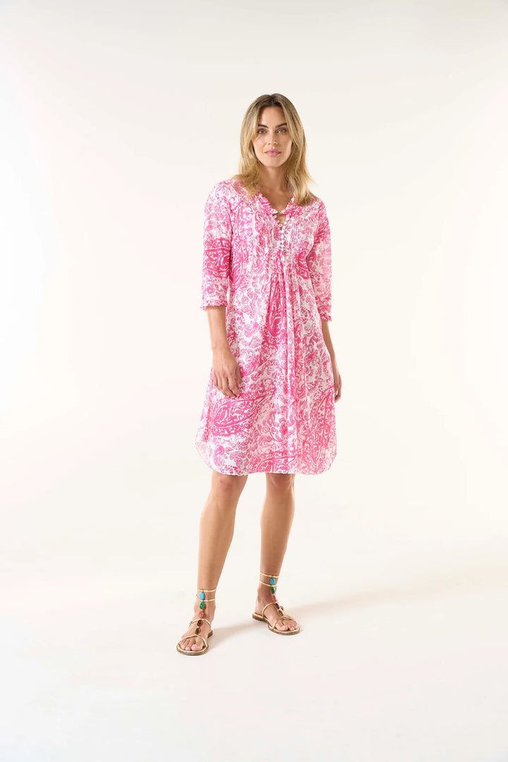 One Season Middy Poppy Dress | Hydra Pink