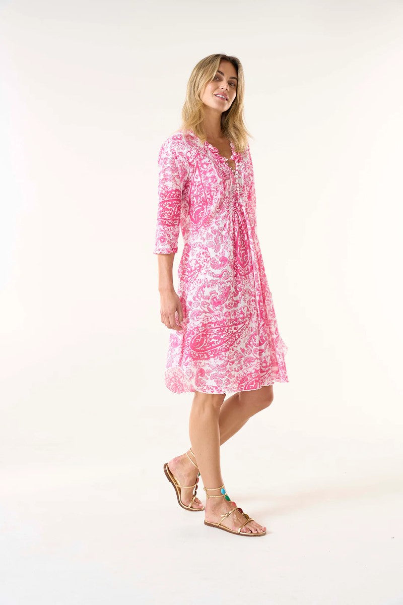 One Season Middy Poppy Dress | Hydra Pink