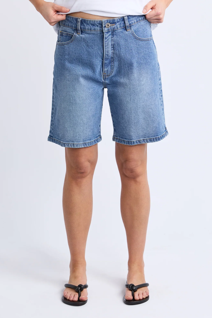Macie Denim Shorts | Mid Blue
