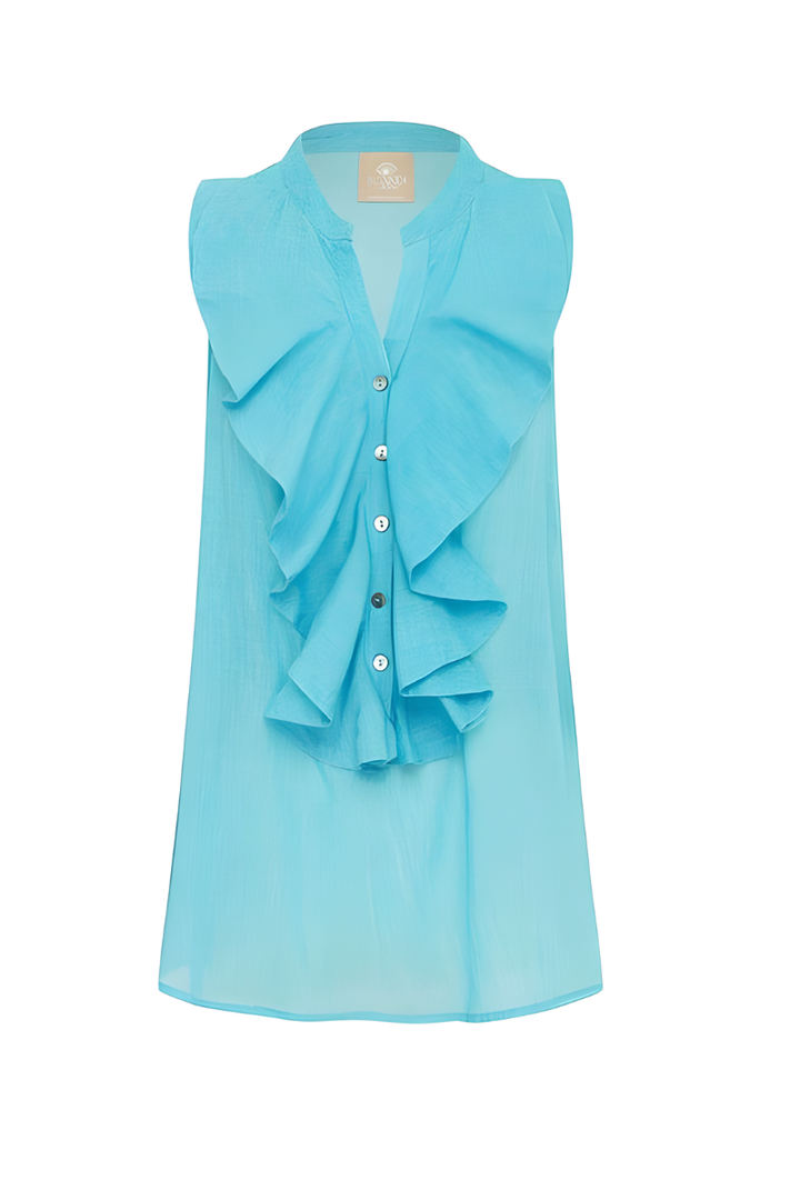 Scandi & Co. Palermo Top | Blue Curacao