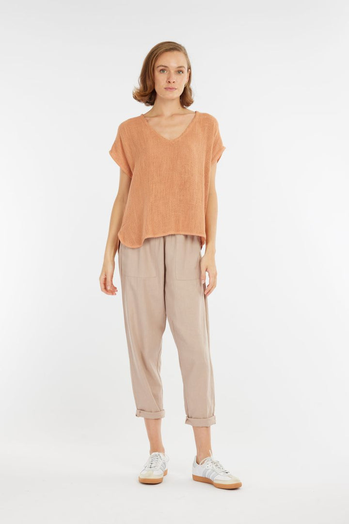 Paris Hessian Top | Blush