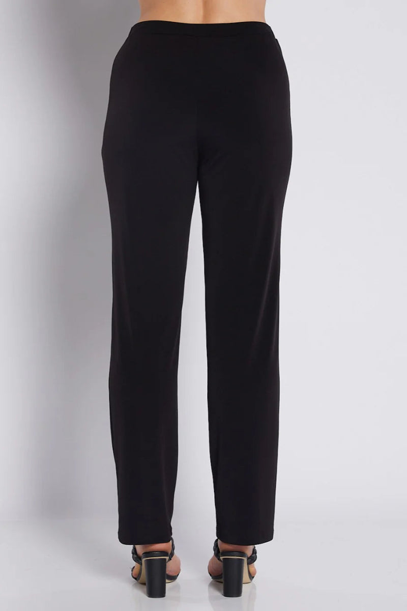 Black pants on a plain background