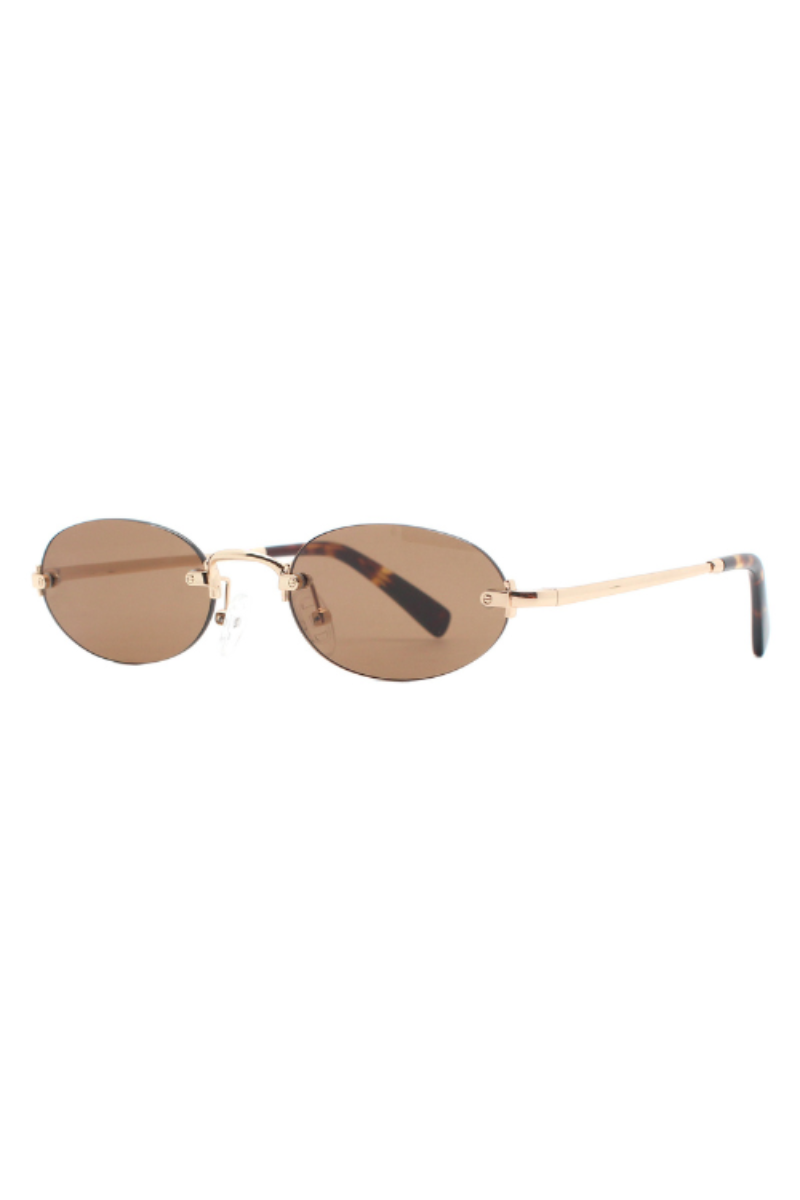 Ray-Ban square sunglasses with a gold metal frame and dark green lenses, shown on a plain white background.