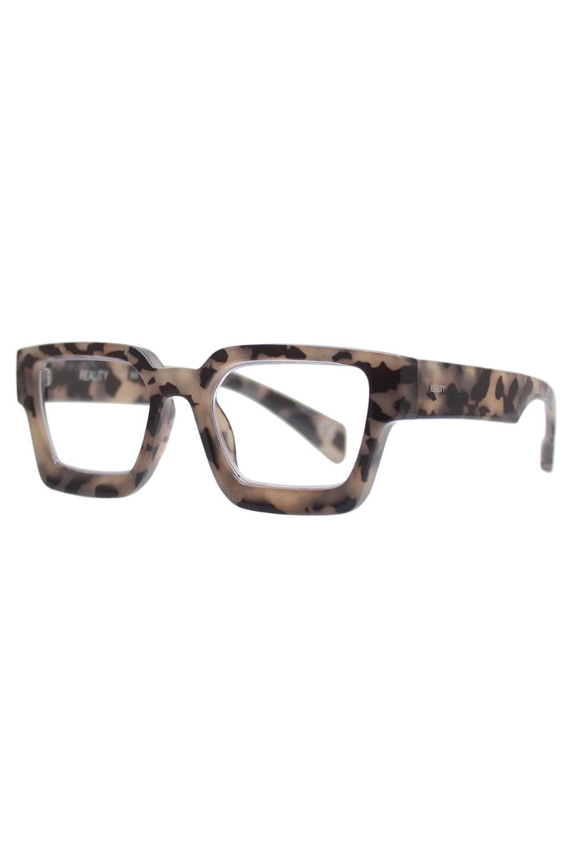 Tortoiseshell glasses on a white background