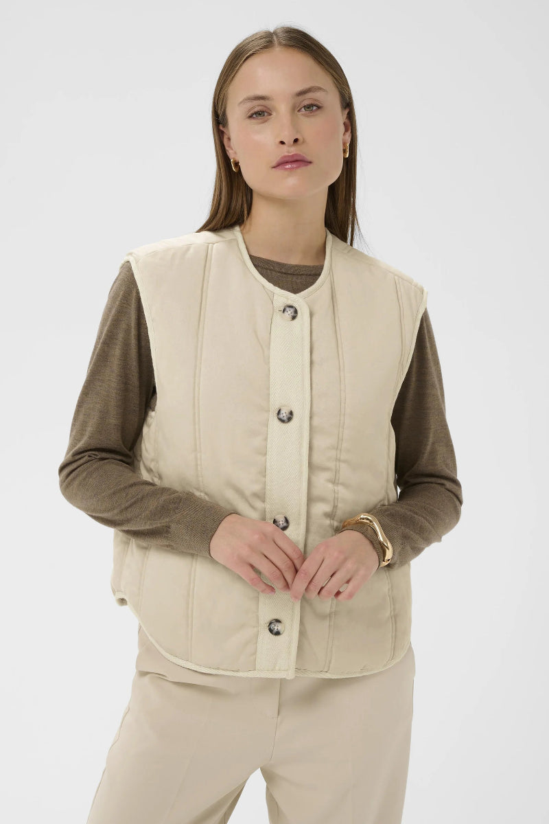 Elira Waistcoat | Oatmeal