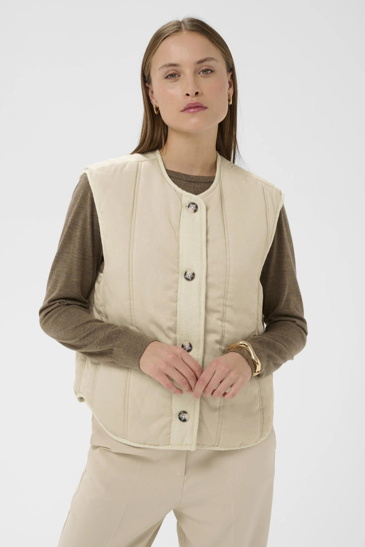 Elira Waistcoat | Oatmeal
